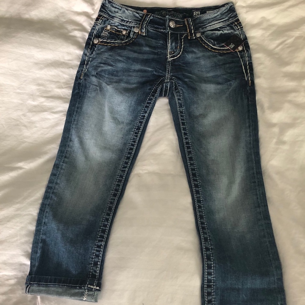 Brand new with tag Miss me cuffed crop jeans 24w